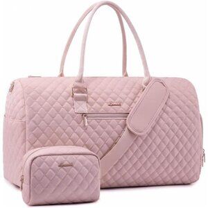 Duffle Bag with Shoe Compartment, Pink
